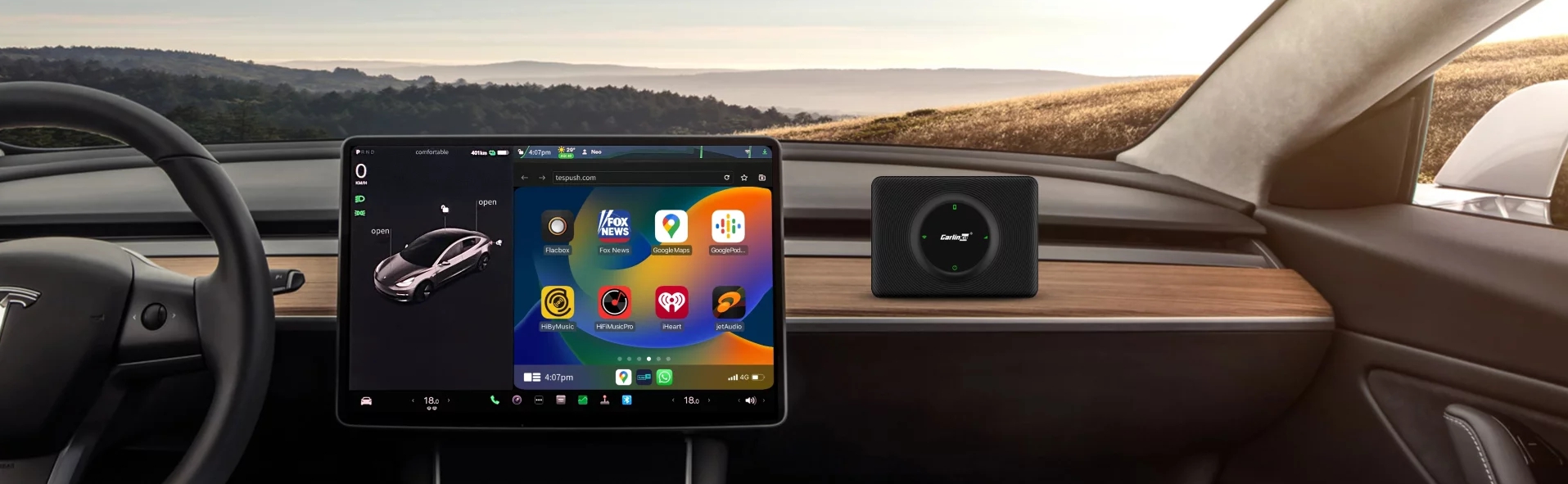 Carlinkit Tesla T2C  install